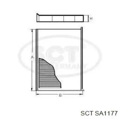 Фильтр салона SA1177 SCT
