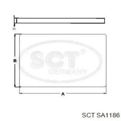 Фильтр салона SA1186 SCT