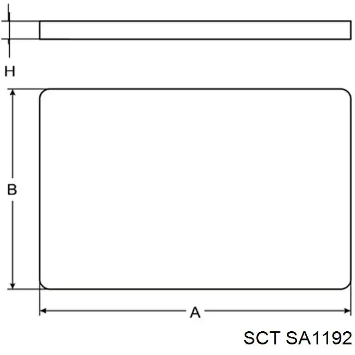 Воздушный фильтр салона SCT SA1192