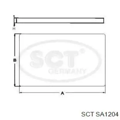 Фильтр воздушный отопителя SCT SA1204 цена, от 4.06 USD