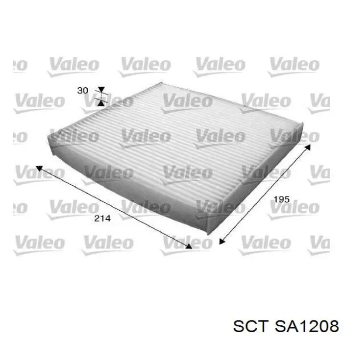 Фильтр салона SA1208 SCT