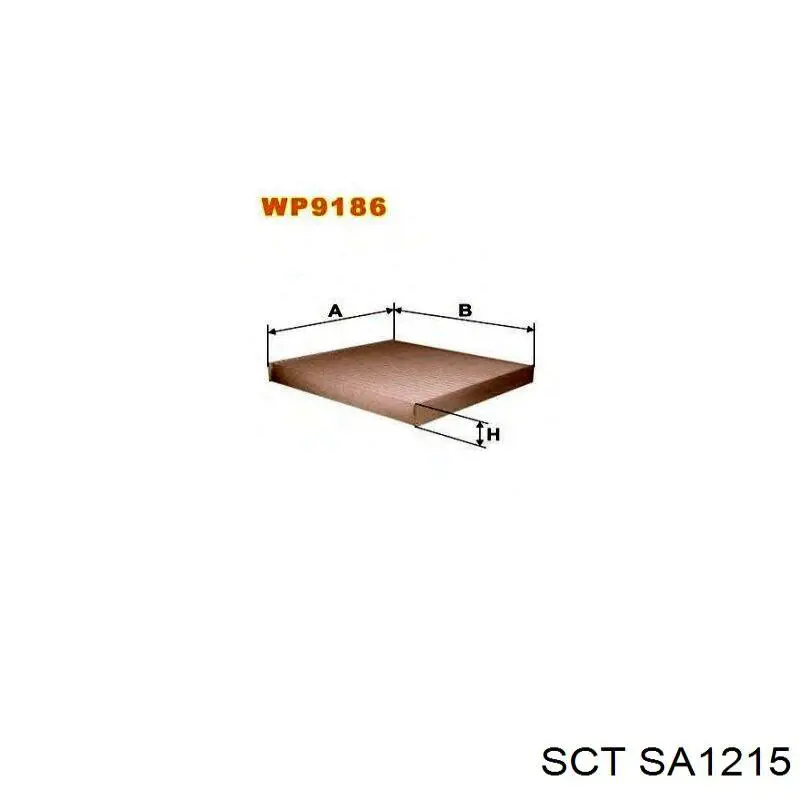 Купить SA1215 SCT Фильтр салона угольный