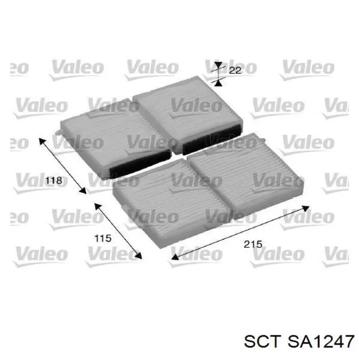 Фильтр салона SA1247 SCT