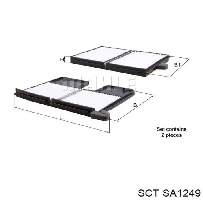 Фильтр салона SA1249 SCT