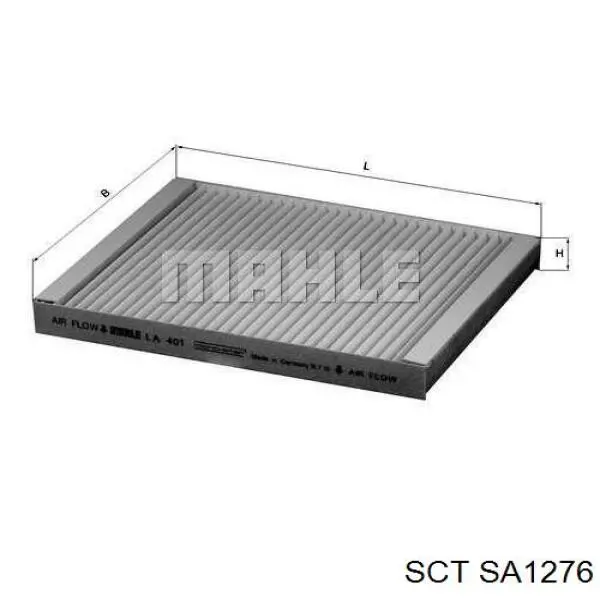 Воздушный фильтр салона SCT SA1276