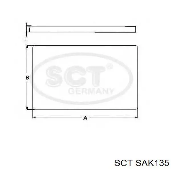 Filtro de habitáculo SAK135 SCT