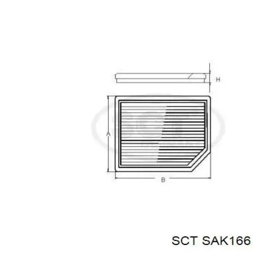 Купить SAK166 SCT Фильтр салона угольный