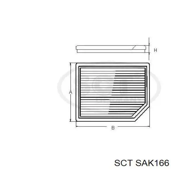 Фильтр салона SAK166 SCT