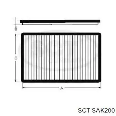Купить SAK200 SCT Фильтр салона угольный