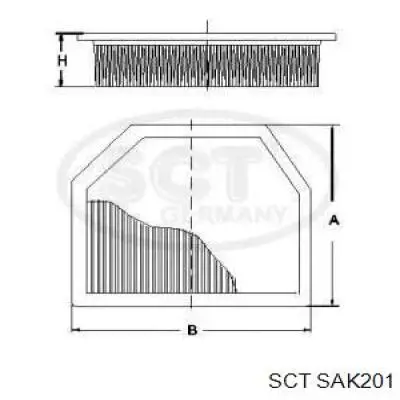 Купить SAK201 SCT Фильтр салона угольный