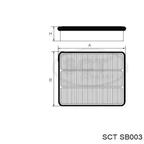 Воздушный фильтр SB003 SCT