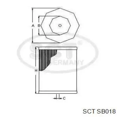 Воздушный фильтр SB018 SCT