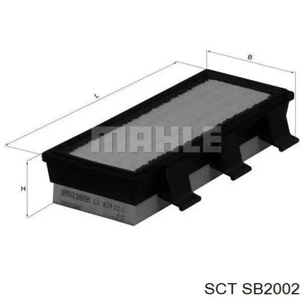 Воздушный фильтр SB2002 SCT