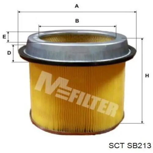 Фильтр воздушный SCT SB213