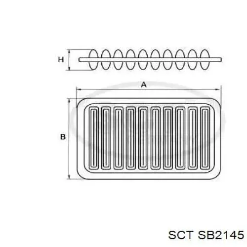 SB2145 SCT Воздушный фильтр двигателя