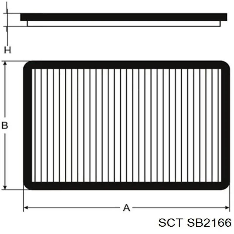 Воздушный фильтр SB2166 SCT