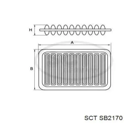 Воздушный фильтр SB2170 SCT