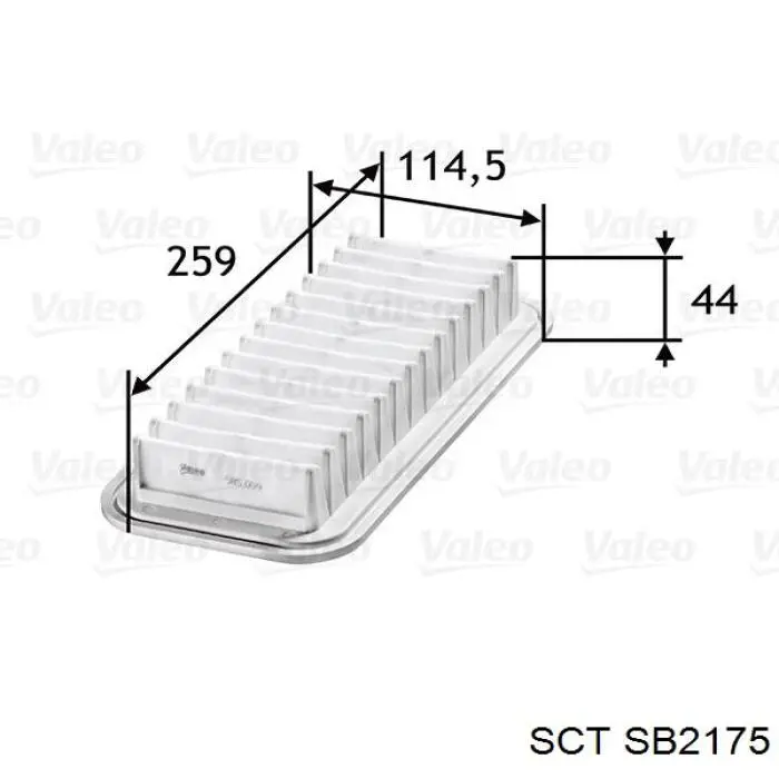 Элемент воздушного фильтра SCT SB2175 цена, от 4.01 USD