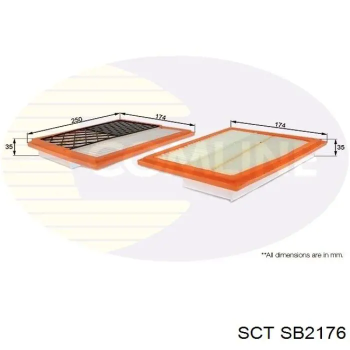 Элемент воздушного фильтра SCT SB2176 цена, от 12.63 USD