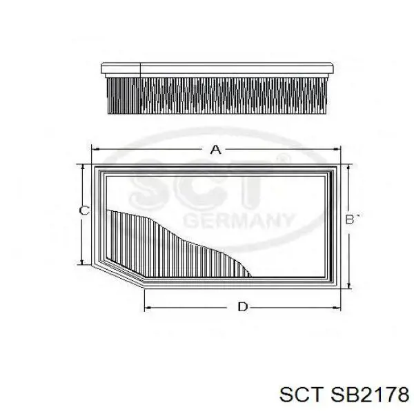 SB2178 SCT Воздушный фильтр двигателя