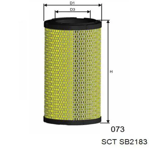 Воздушный фильтр SB2183 SCT