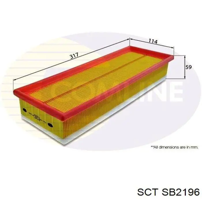 Элемент воздушного фильтра SCT SB2196 цена, от 5.24 USD
