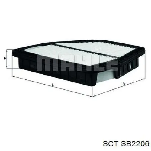 SB2206 SCT Воздушный фильтр двигателя