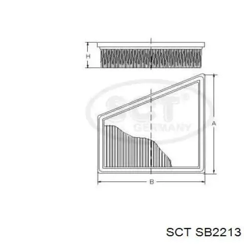Воздушный фильтр SB2213 SCT