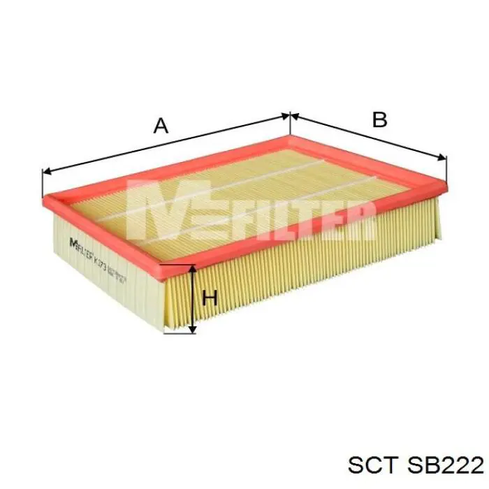 Filtro de aire SB222 SCT