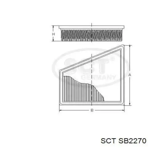 Воздушный фильтр SB2270 SCT