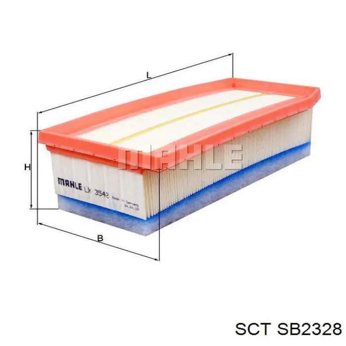 Элемент воздушного фильтра SCT SB2328 цена, от 8.19 USD