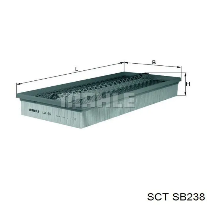 Фильтр воздушный SCT SB238