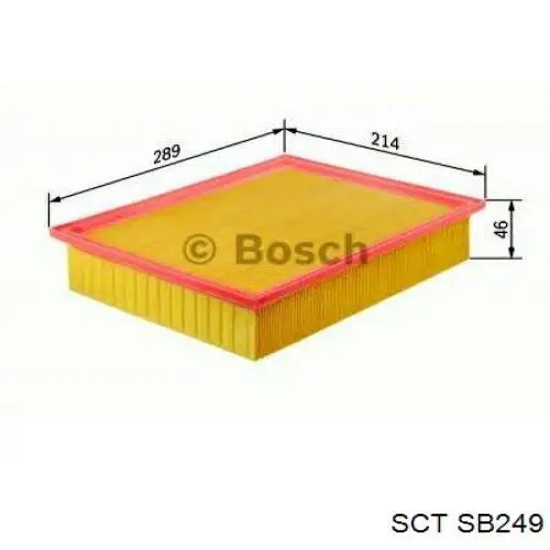 SB249 SCT Воздушный фильтр двигателя