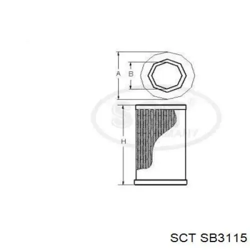 AF0037 Alpha Filter Воздушный фильтр двигателя