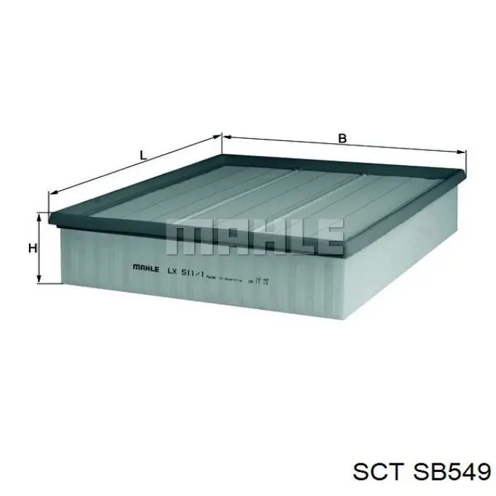 Воздушный фильтр SB549 SCT