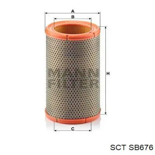 SB676 SCT Воздушный фильтр двигателя