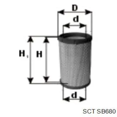 Фильтр воздушный SCT SB680