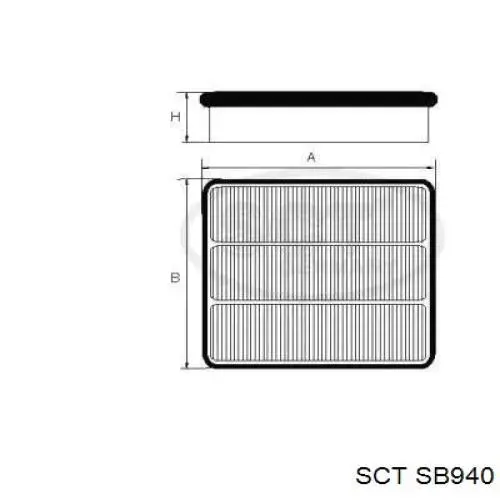 Воздушный фильтр SB940 SCT