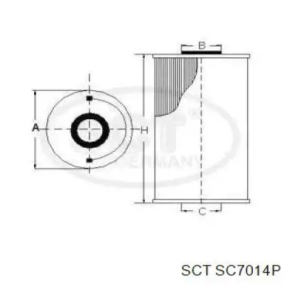Фильтр топливный SCT SC7014P