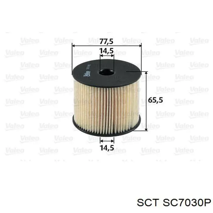 Топливный фильтр SC7030P SCT