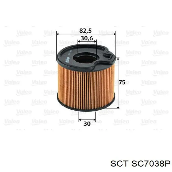 SC7038P SCT топливный фильтр