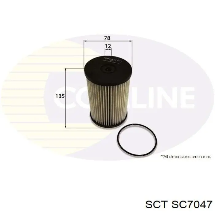 Фильтр тонкой очистки топлива SCT SC7047 цена, от 16.17 USD