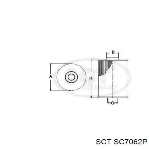 Топливный фильтр SC7062P SCT