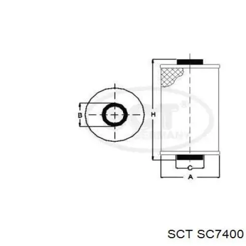 Топливный фильтр SC7400 SCT