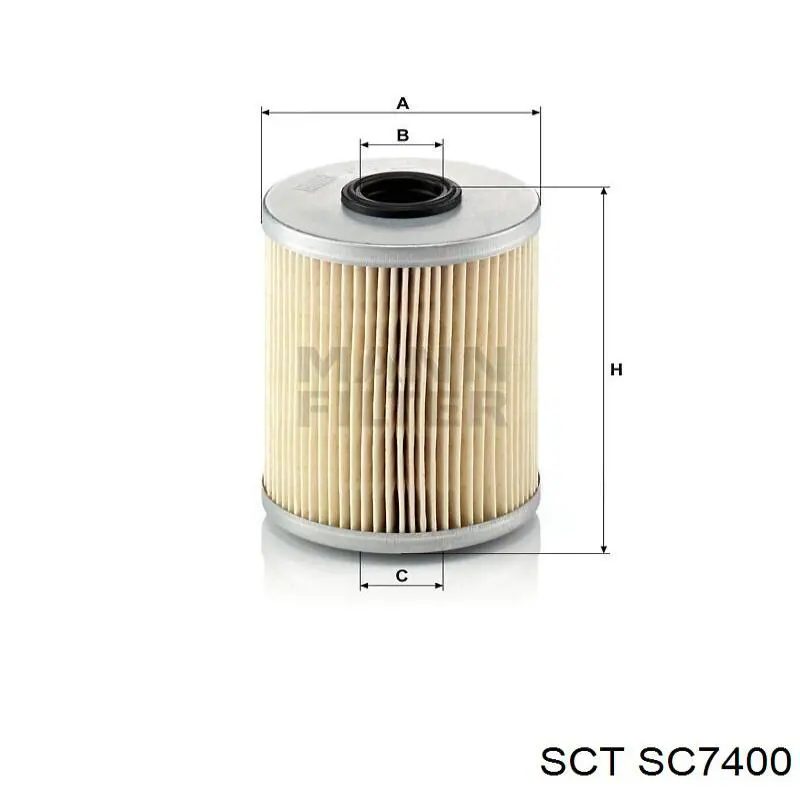 Фильтр тонкой очистки топлива SCT SC7400 цена, от 5.16 USD