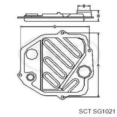 Фильтр АКПП SG1021 SCT