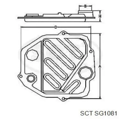 Фильтр АКПП SG1081 SCT