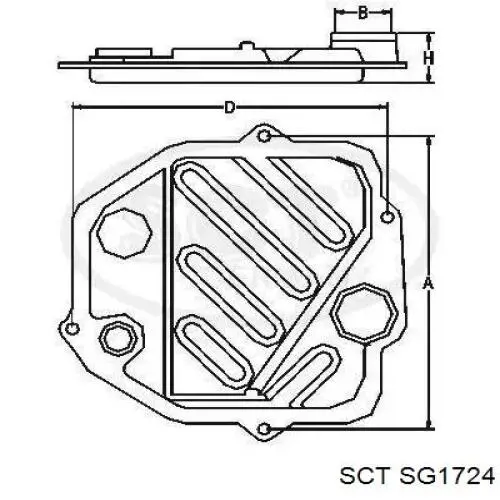 Фильтр АКПП SG1724 SCT