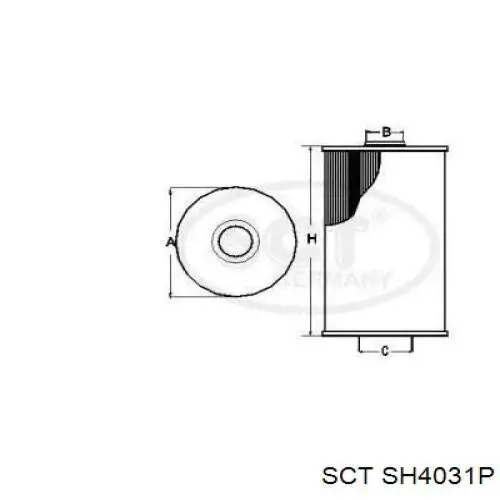 SH4031P SCT Масляный фильтр двигателя
