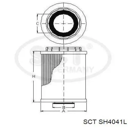 Фильтр масляный SCT SH4041L